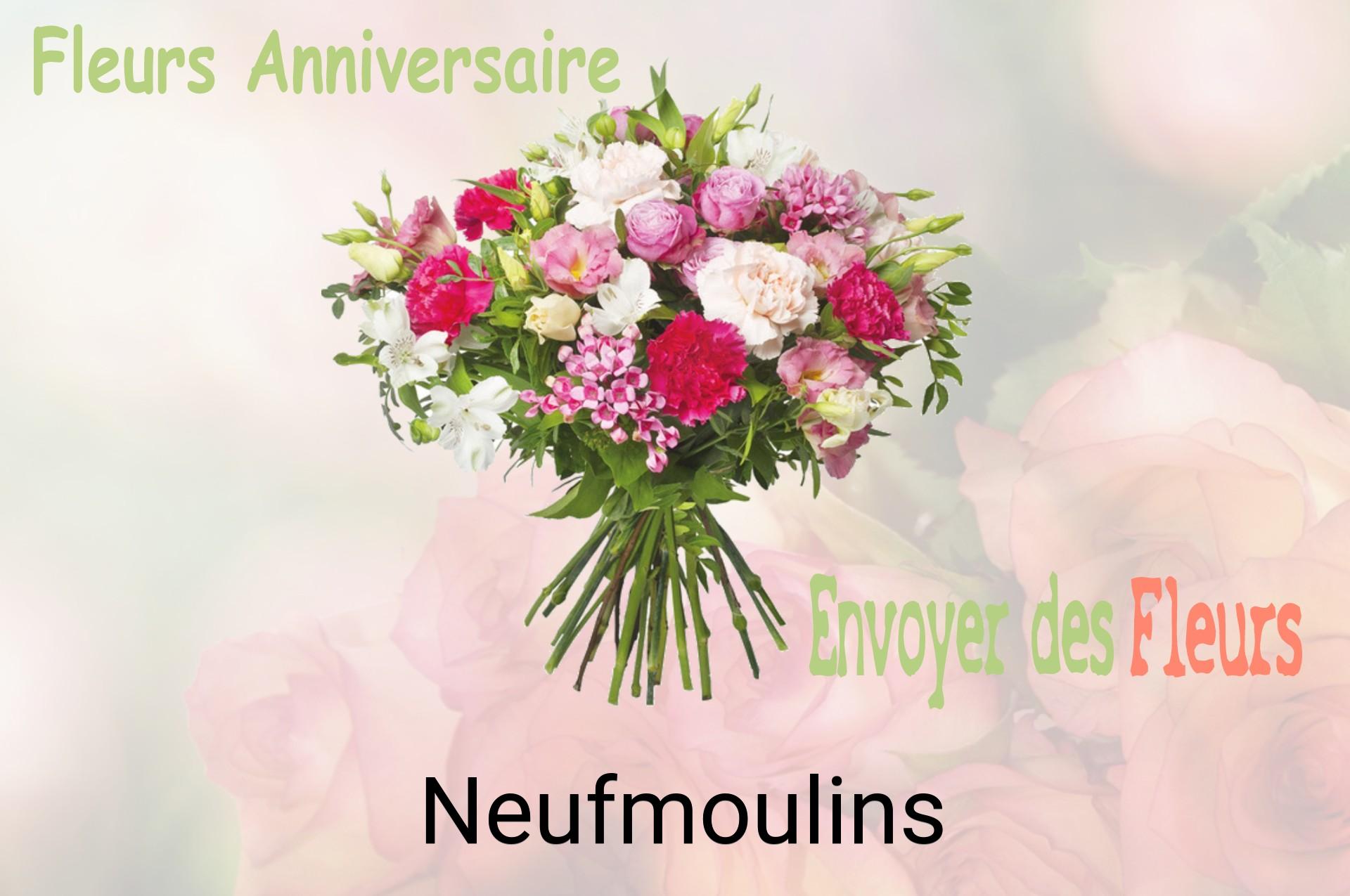 Bouquet de fleurs d’anniversaire livré à Neufmoulins